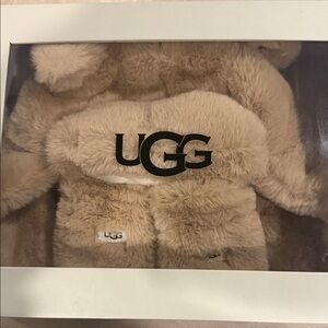 UGG Kids Beige Furry Hat